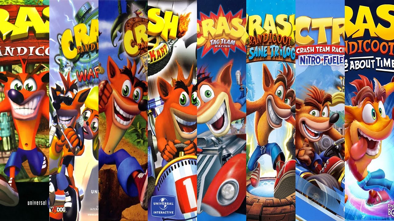 Jogos Franquia Crash Bandicoot