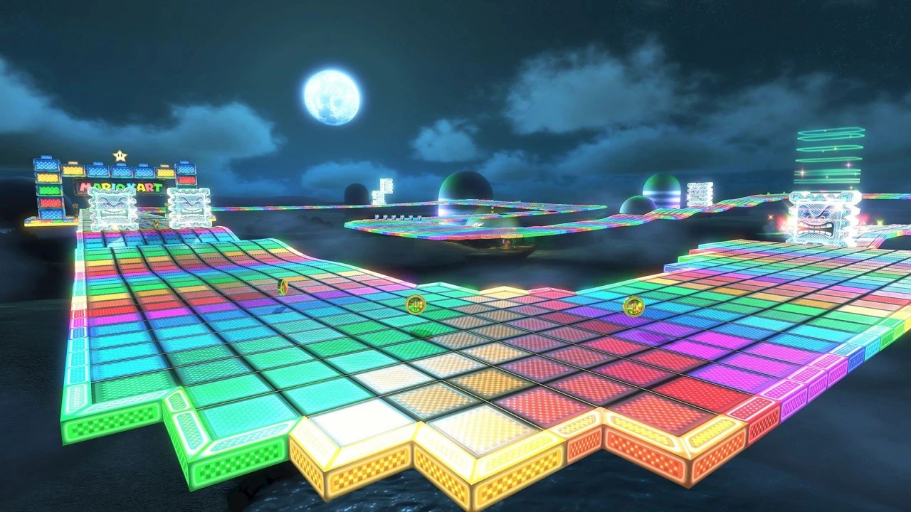 Imagem Rainbow Road SNES